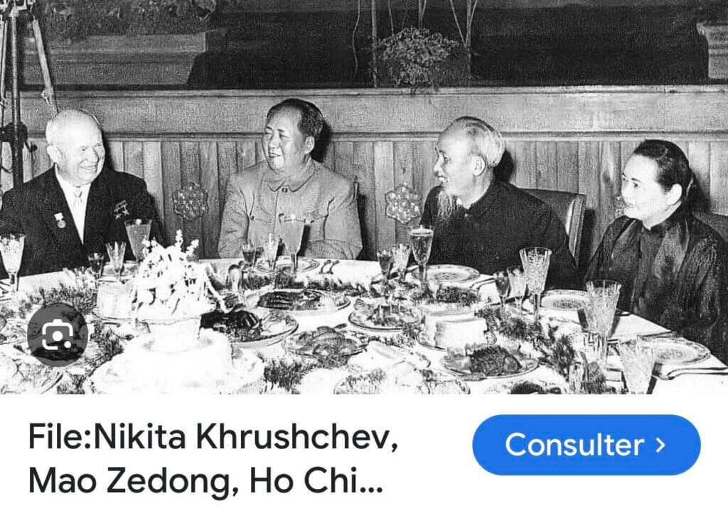 Nikita Krushev - Mao Trạch Đông - Hồ Chí Minh
