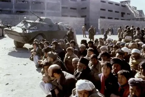 Người lính Liên Xô ở Afghanistan những năm 1979.