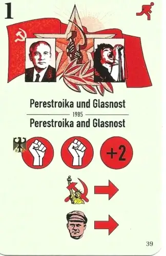 Áp phích chương trình Perestroika và Glanost.